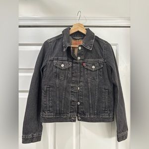 Black denim jacket size S